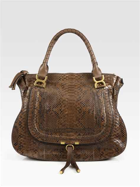 chloe marcie large python bag|chloe marcie bag nordstrom.